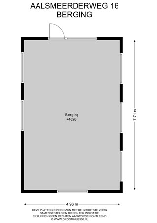 Floorplan - Aalsmeerderweg 16, 1432 CR Aalsmeer